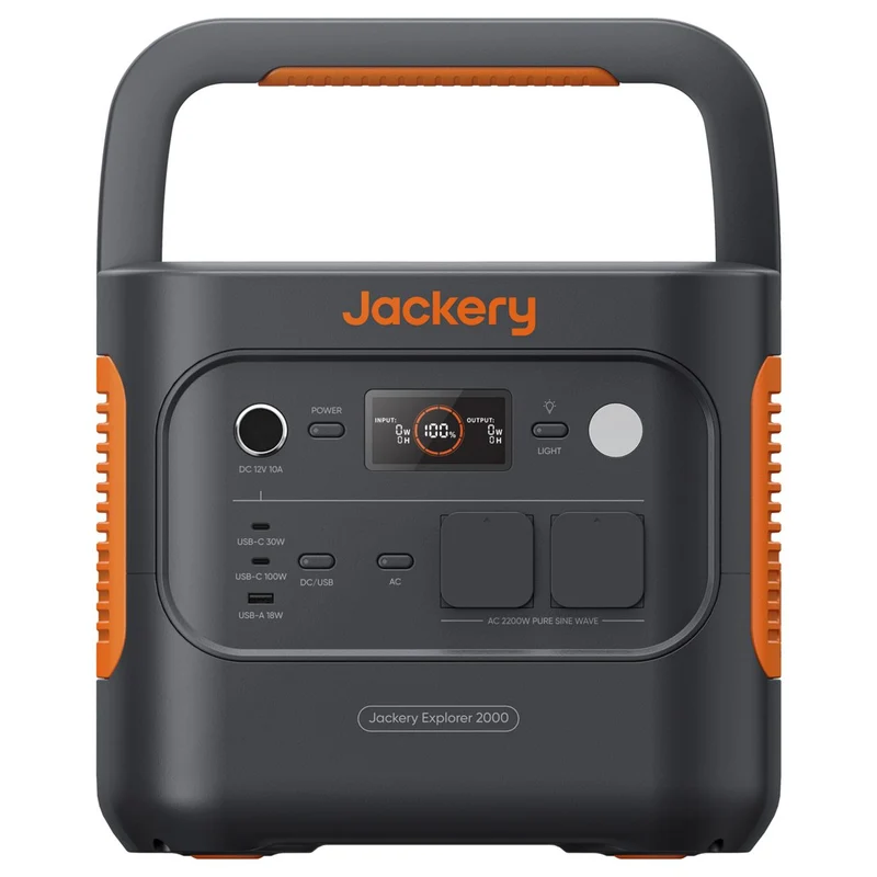 Jackery Explorer 2000 v2 Powerstation 2042 Wh / 2200 W mit LiFePO4-Akku