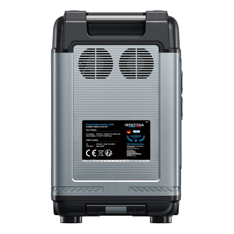 Patona Platinum Powerstation Autarc 5000 – 5120 Wh, 2200W, 230V