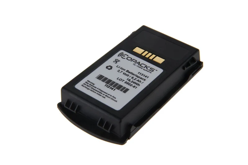 CoPacks Li Ion Akku passend für Zebra MC3200 MC3290 MC3300 Serie - BTRY-MC33-52MA-01 - 3,7 V 5200mAh 80x44x21 mm