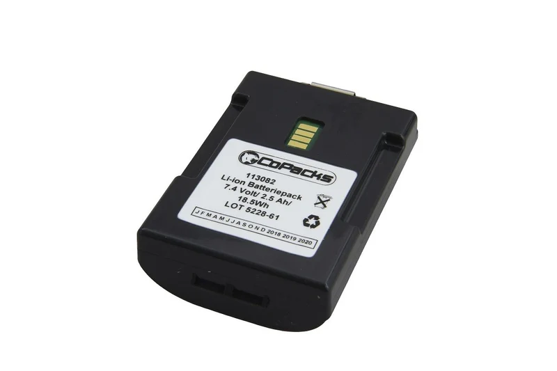 CoPacks Li-Ion-Akku passend für LXE MX7 Scanner MX7A380BATT / 59904-001 / 159904-0000-1 / - 7,2 V 2500 mAh 79x51,5x23,4 mm