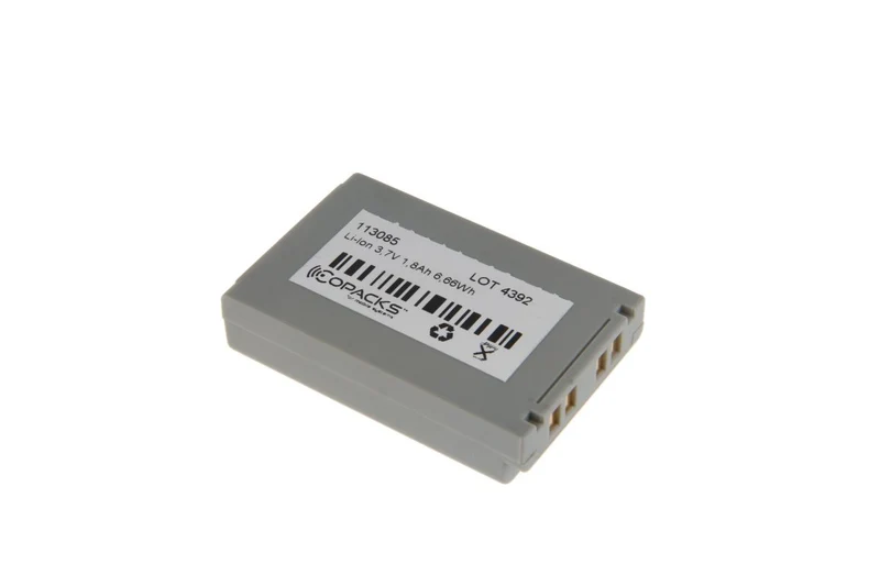 CoPacks Li-Ion Akku passend für Casio Scanner DT-X7 Typ HA-F21LBAT HA-F20BAT - 3,7 V 1,800mAh 55x35x13 mm