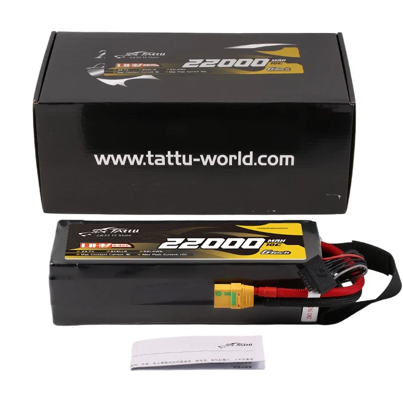 TATTU 22000mAh 6S 10C UHV 23,7V LiPo-Akku mit XT90S-F-Anschluss