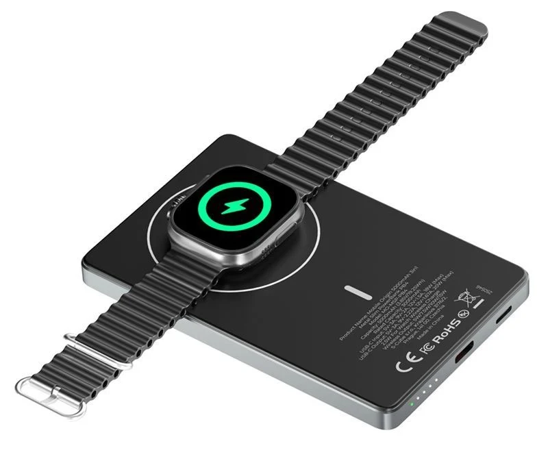 Mobile Origin Magsafe Powerbank mit Watch Charger - Space Grau
