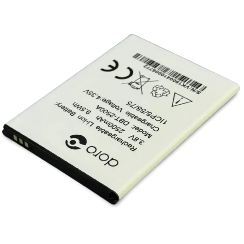 Batterie Doro DBT-2500A 3.8V 2500mAh pour Doro 8035 origine