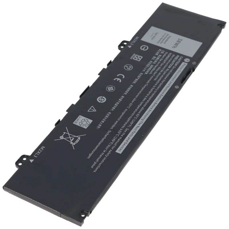 AccuCell Akku passend für Dell Inspiron 13 7000, 7373, Li-Ion, 11,4V, 3333mAh, 38,0Wh, built in, ohne Werkzeug