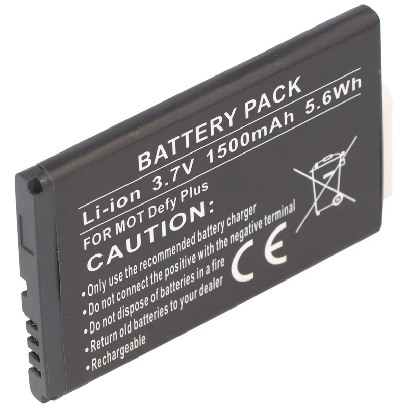 AccuCell Akku passend für Motorola Defy Mini Akku HF5X mit 3,7V und 1500mAh