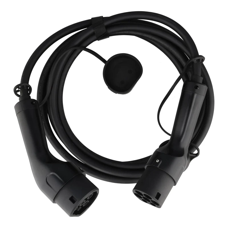 AccuCell 22KW Ladekabel für e-Auto - Elektroauto, 5 Meter Anschlussart Typ 2 auf Typ 2 EU Norm 62196 EV charging cable IP65
