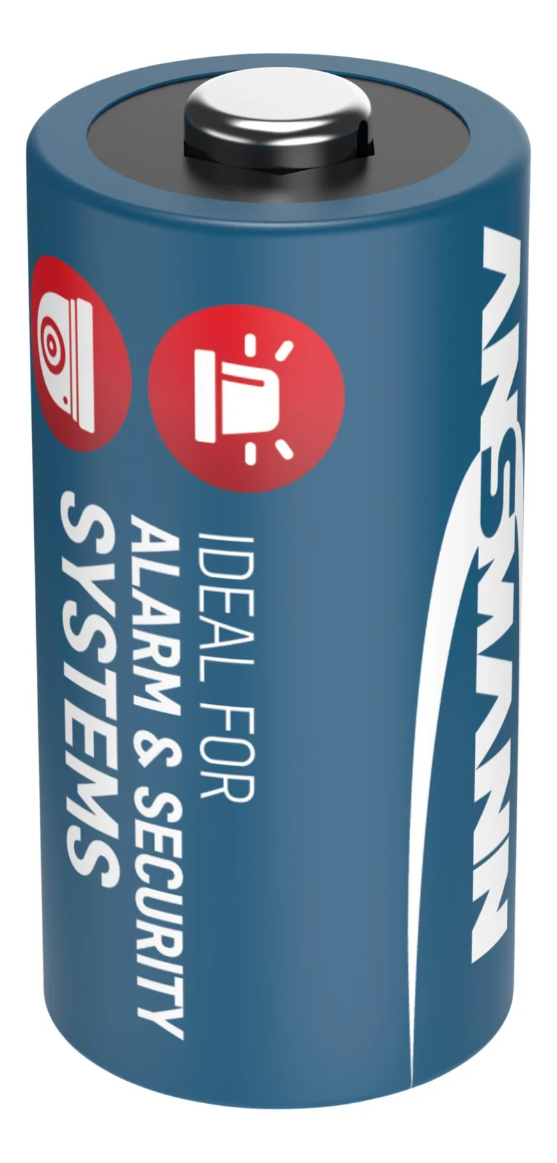 Ansmann Lithium Batterie CR123A, CR17335, 3 Volt, speziell für Alarm- und Sicherheitssysteme