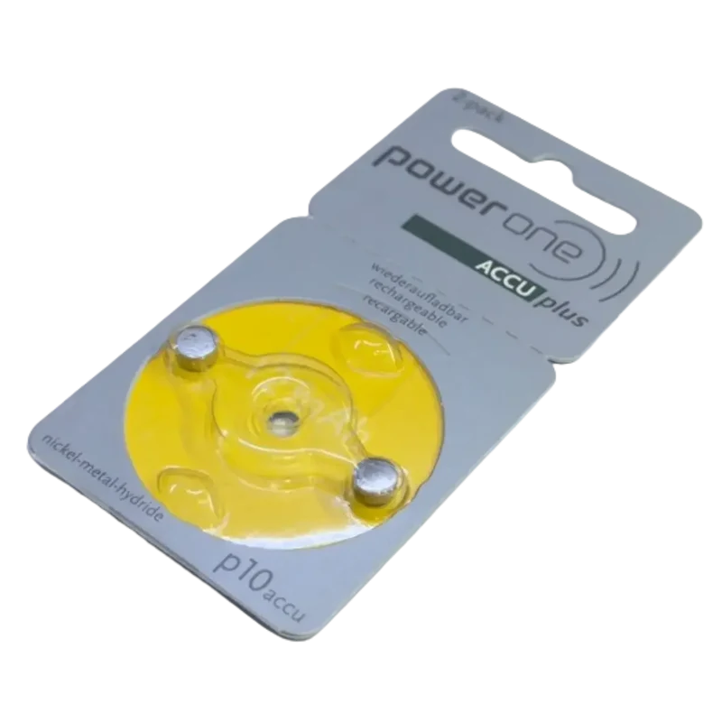 Plaquette 2 Piles Rechargeables Varta Power One P10 PR70 – 1.2V NiMH – Appareil Auditif