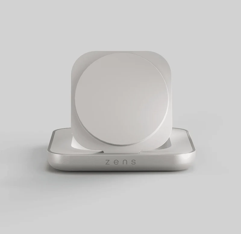 Zens Aluminium Series Magnetic Nightstand Wireless Charger -weiss