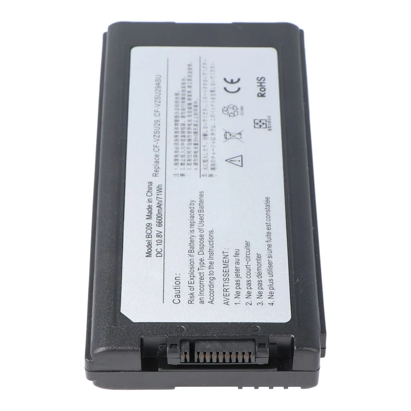 AccuCell Akku passend für Panasonic CF-29 Akku, CF-29A, CF-29E, CF-51, CF-52, 10,8 Volt, 6600mAh