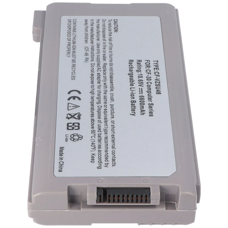 AccuCell Akku passend für Panasonic Toughbook CF-30 Akku VZSU46 10,65 Volt, 6600mAh