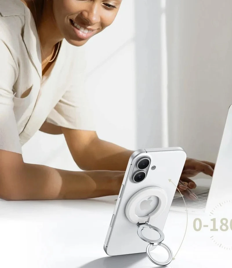Tech Protect MagSafe iPhone Halter mit Standfunktion - Weiss