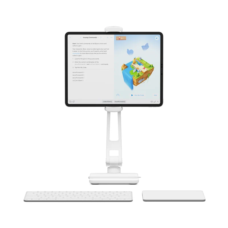 Twelve South HoverBar Duo, justierbare Halterung für iPad & iPhone (weiß)