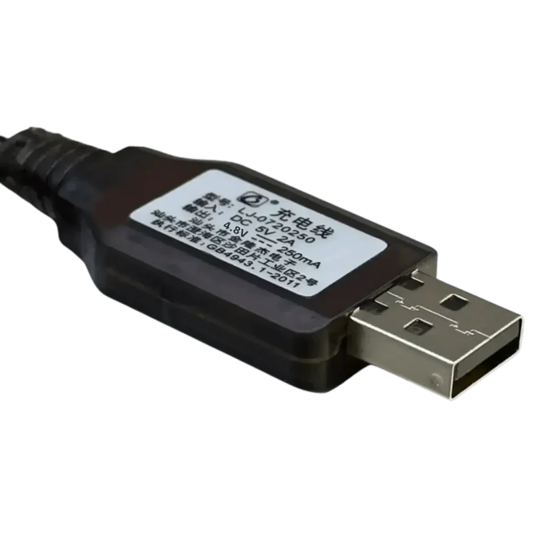 Chargeur USB 4.8V 250mA pour jouets radiocommandés, voitures etc..