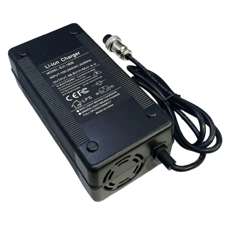 Chargeur de vélo électrique 58.8V 4A GX16 3 Points