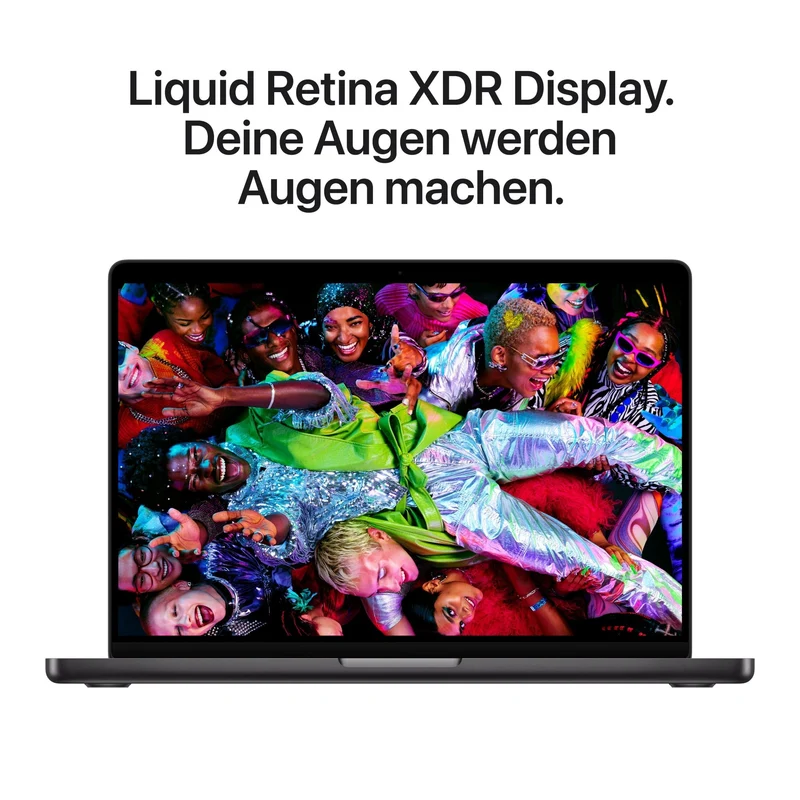 MacBook Pro 14 Zoll mit M5 Chip mit 10-Core CPU und 10-Core GPU, 16GB, 1TB SSD, Space Schwarz