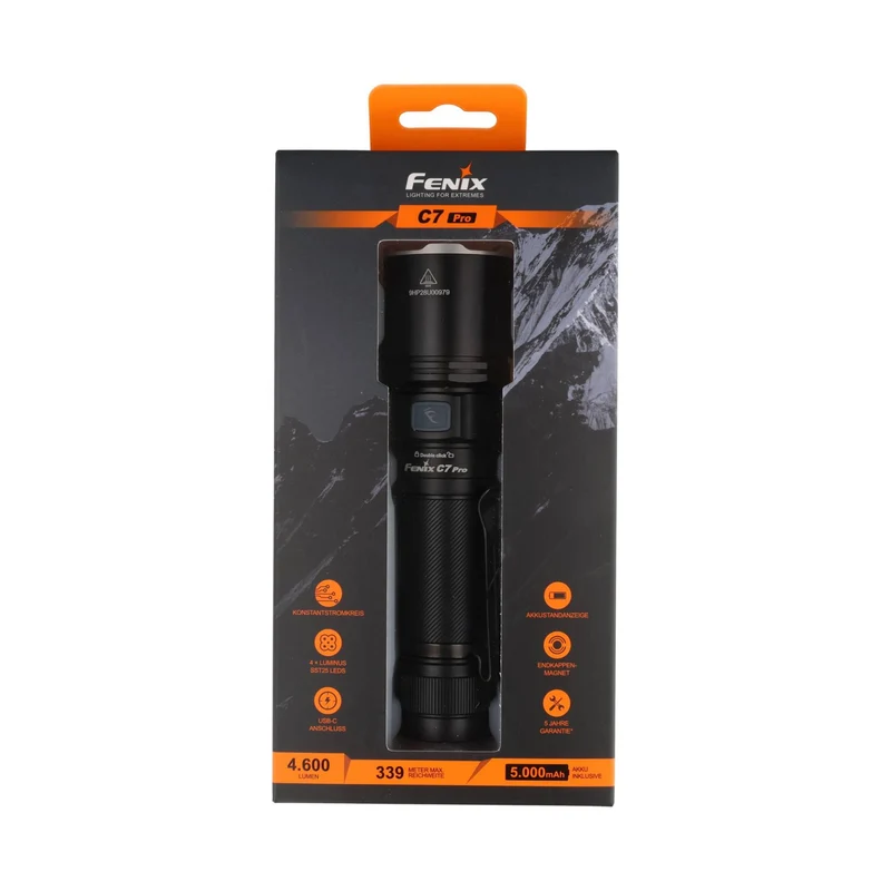 Fenix C7 Pro LED Taschenlampe mit USB Anschluss