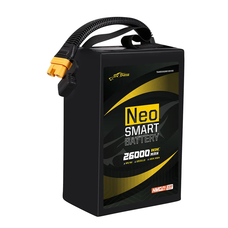 Tattu NEO Compact 26000mAh 44,4V 10C 12S1P Smart-Akku mit AS150U-F-Stecker