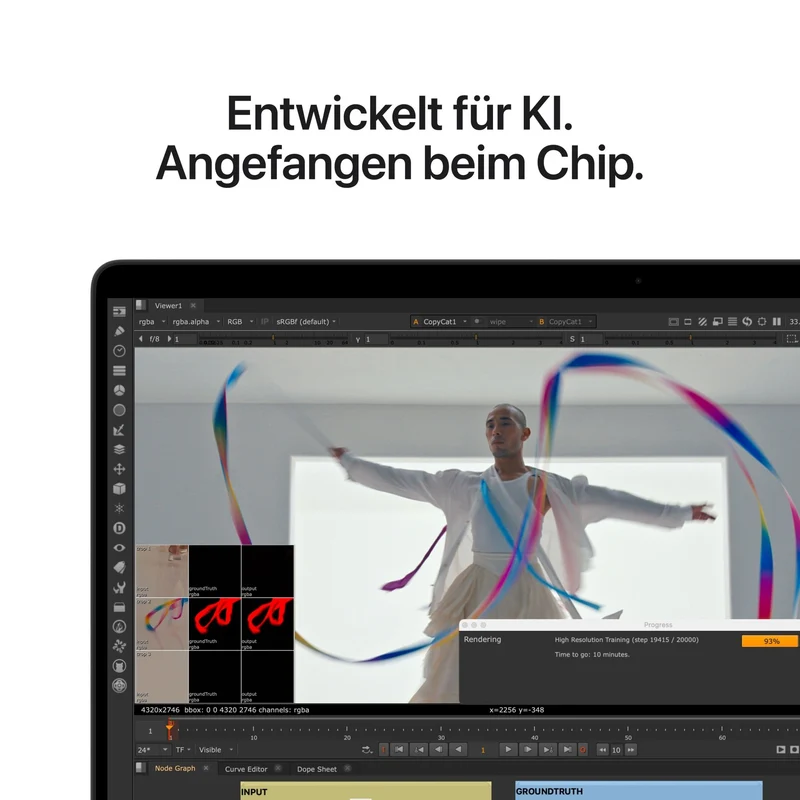 MacBook Pro 16 Zoll mit M5 Pro chip, 18-core CPU und 20-core GPU, 24GB, 1TB SSD, Space Schwarz