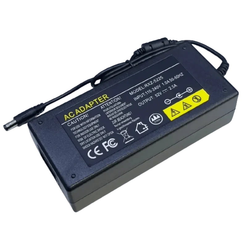Chargeur 52V 2.5A sortie 5.5x2.5mm