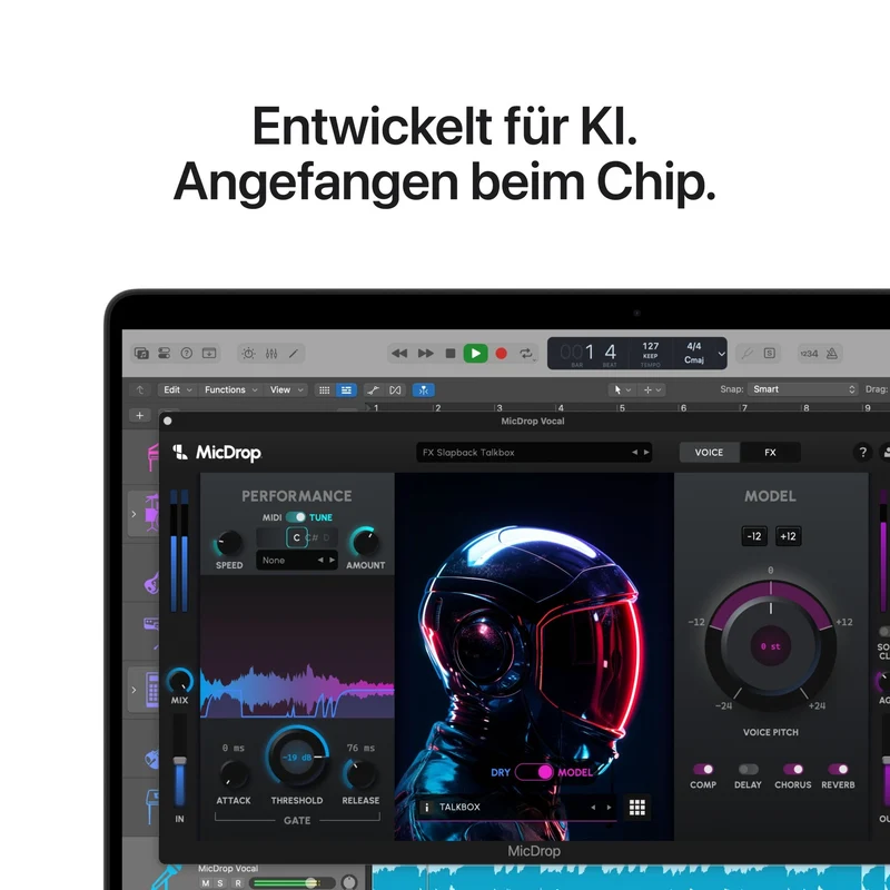 MacBook Pro 14 Zoll mit M5 Pro chip, 15-core CPU und 16-core GPU, 24GB, 1TB SSD, Space Schwarz
