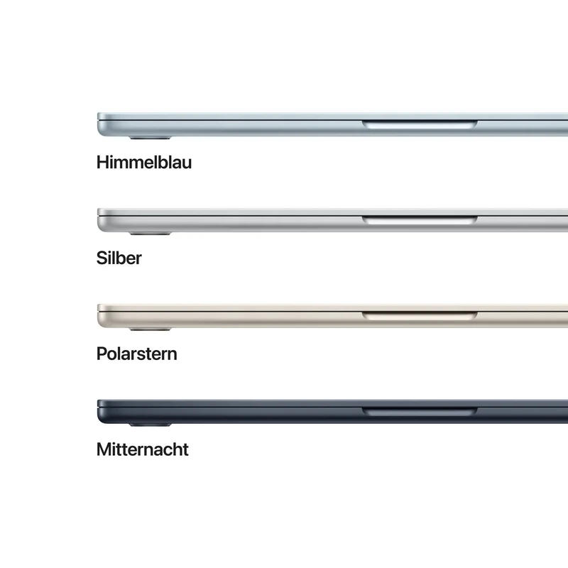 MacBook Air 13 Zoll mit M5 chip, 10-core CPU und 8-core GPU, 16GB, 512GB SSD, Silber