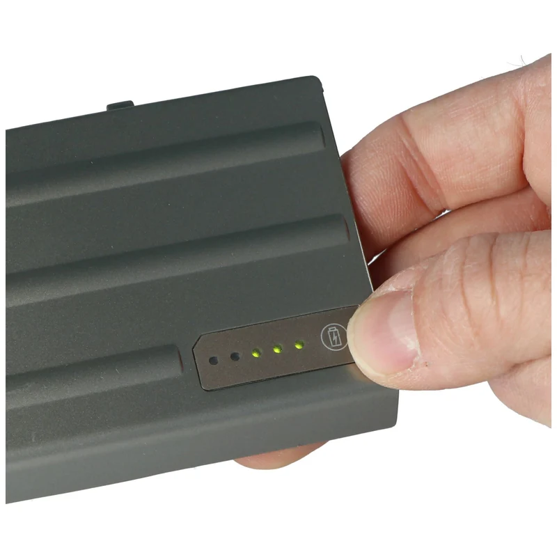 AccuCell Akku passend für Dell Latitude D620, Li-Ion, 11,1V, 5200mAh, 57,7Wh, grey metallic