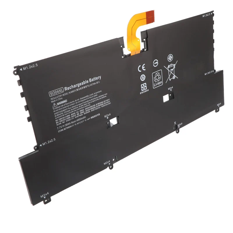 AccuCell Akku passend für HP Spectre 13-V133ng, Li-Polymer, 7,7V, 4935mAh, 38Wh, built-in, ohne Werkzeug