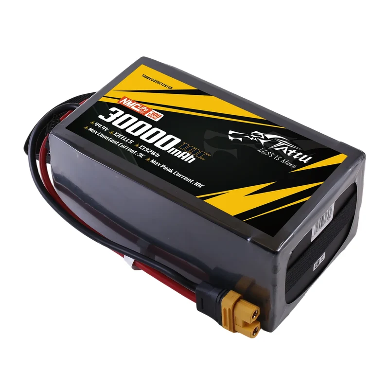 Tattu Semi-Solid State 300Wh/kg 30000mAh 10C 44,4V 12S1P LiPo-Akkupack mit AS150U-F