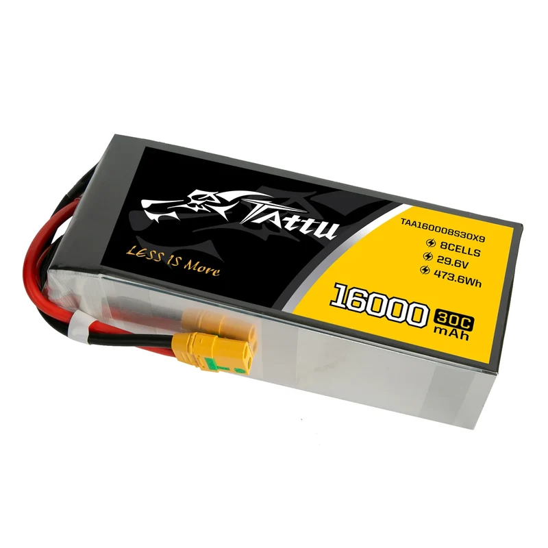 Tattu 16000mAh 29,6V 8S1P 30C 473,6Wh LiPo-Akku mit XT90-S