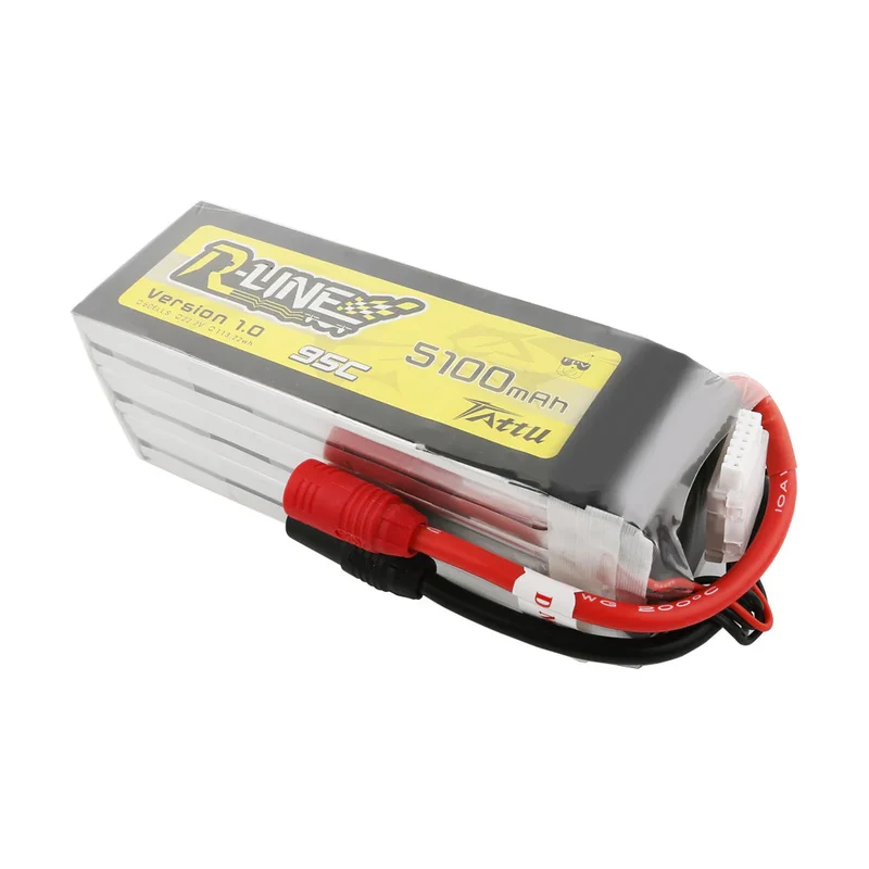 Tattu 5100mAh 6S 95C 22,2V LiPo-Akku mit AS150-Stecker