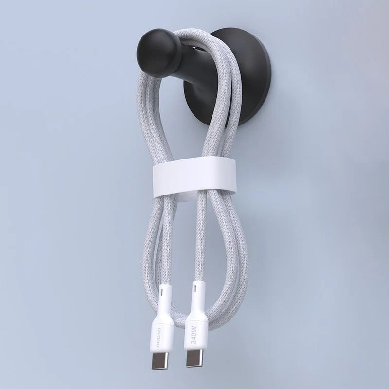 Dudao Premium USB-C auf USB-C 2m Kabel 240W USB 2.0 - Weiß