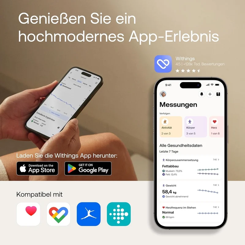 Withings Body SMART WLAN- Körperwaage - Schwarz