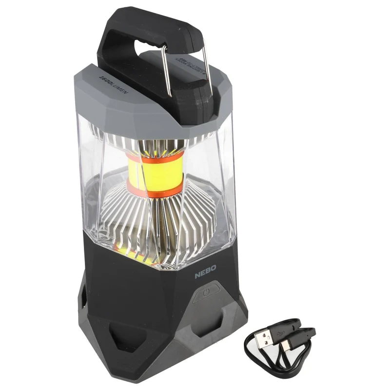 Nebo GALILEO™ 1600 Flex Laterne, 1x 18650 Lithium-Ionen-Akku (3,7 V mit 2.600 mAh), 1600 Lumen, Reichweite 21 Meter
