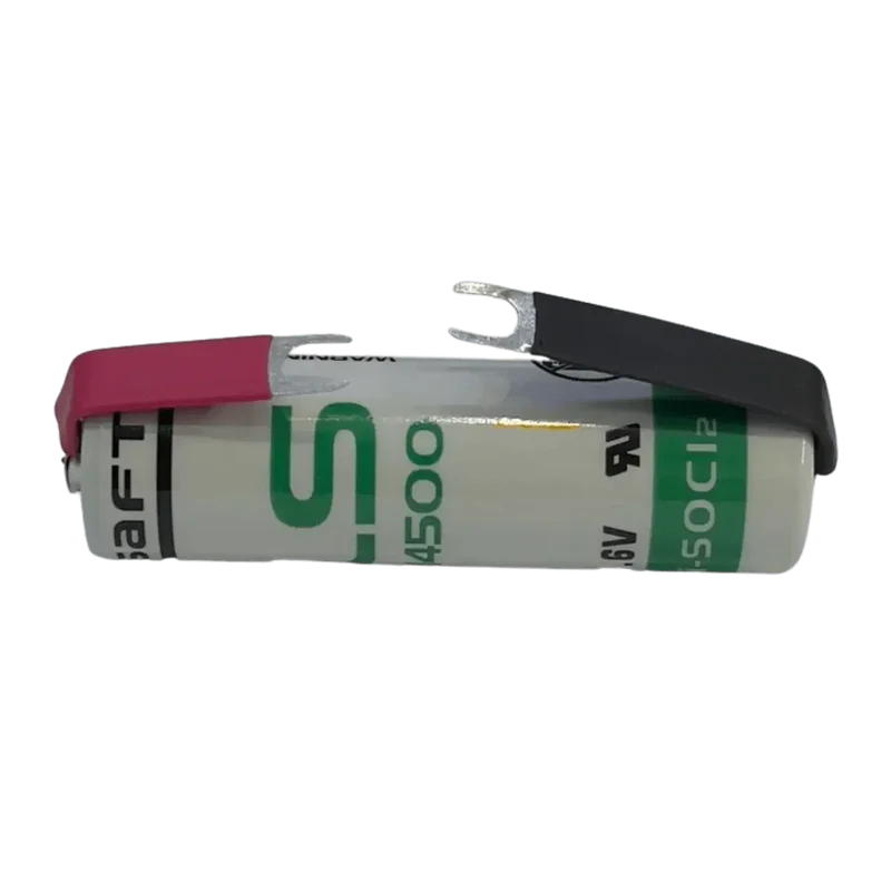 Pile LS14500 SAFT 3.6 V 2600 mAh à pattes pour collier chien