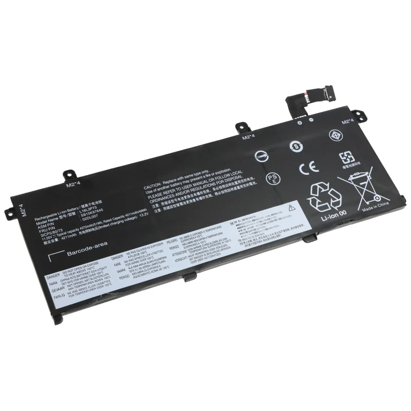 AccuCell Akku passend für Lenovo ThinkPad T490, Li-Polymer, 11,52V, 4420mAh, 51Wh