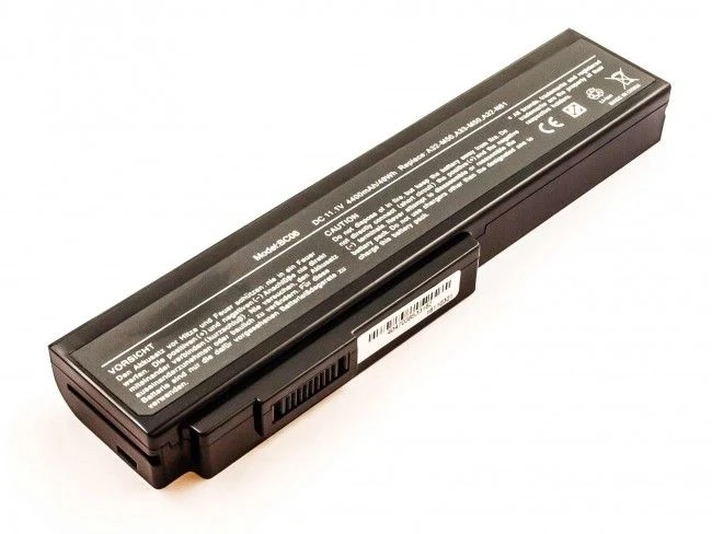 AccuCell Akku passend für ASUS G50, M50, A32-M50, Li-Ion, 11,1V, 4400mAh, 48,8Wh, black