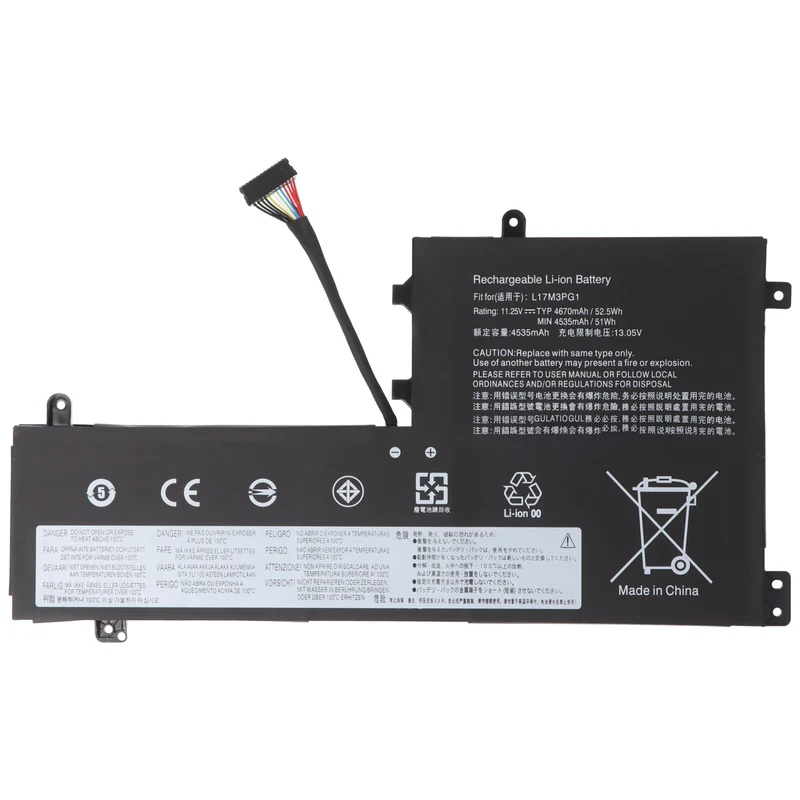 AccuCell Akku passend für Lenovo Legion Y530, Li-Polymer, 11,25V, 4645mAh, 52Wh
