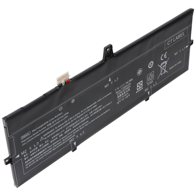 AccuCell Akku passend für HP EliteBook x360 1030 G3, Li-Polymer, 7,7V, 7300mAh, 56,2Wh