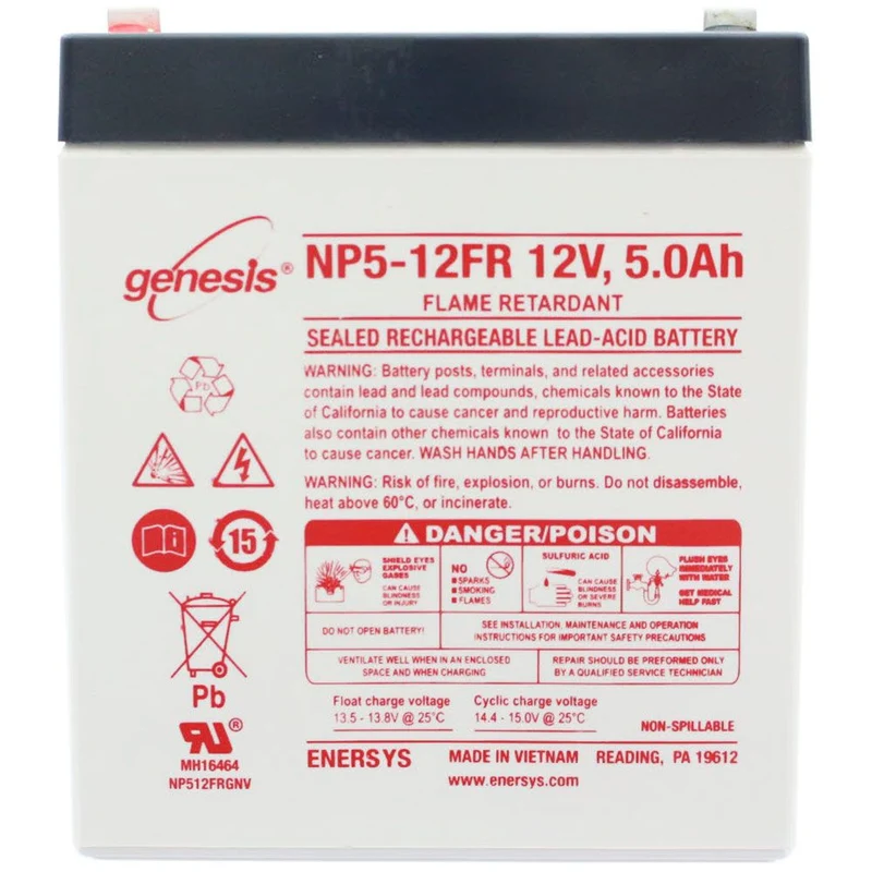 Hawker Enersys Genesis NP5-12 Akku Blei PB 12Volt 5Ah