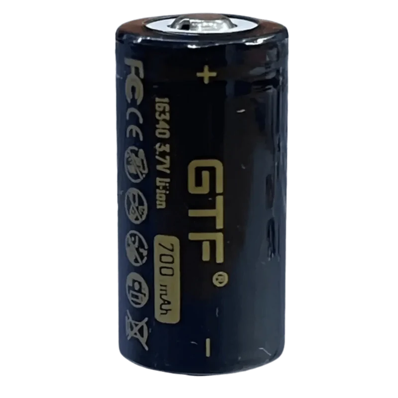 Batterie 16340 700 mAh rechargeable Li-ion – GTF RCR123A