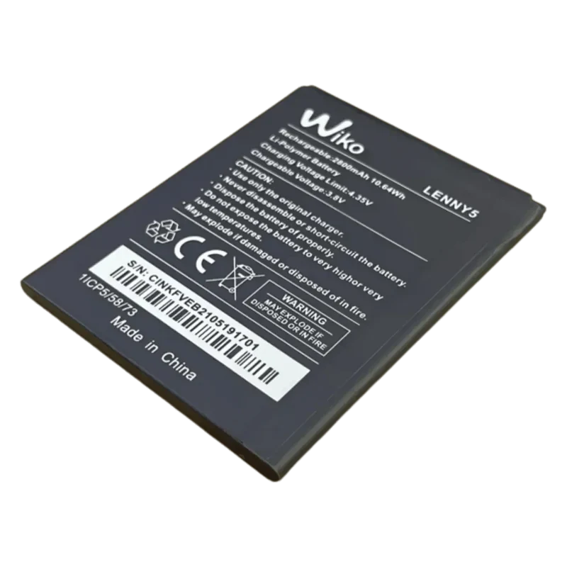 Batterie Wiko Lenny 5 d’origine 3.8 V 2800 mAh référence 3921