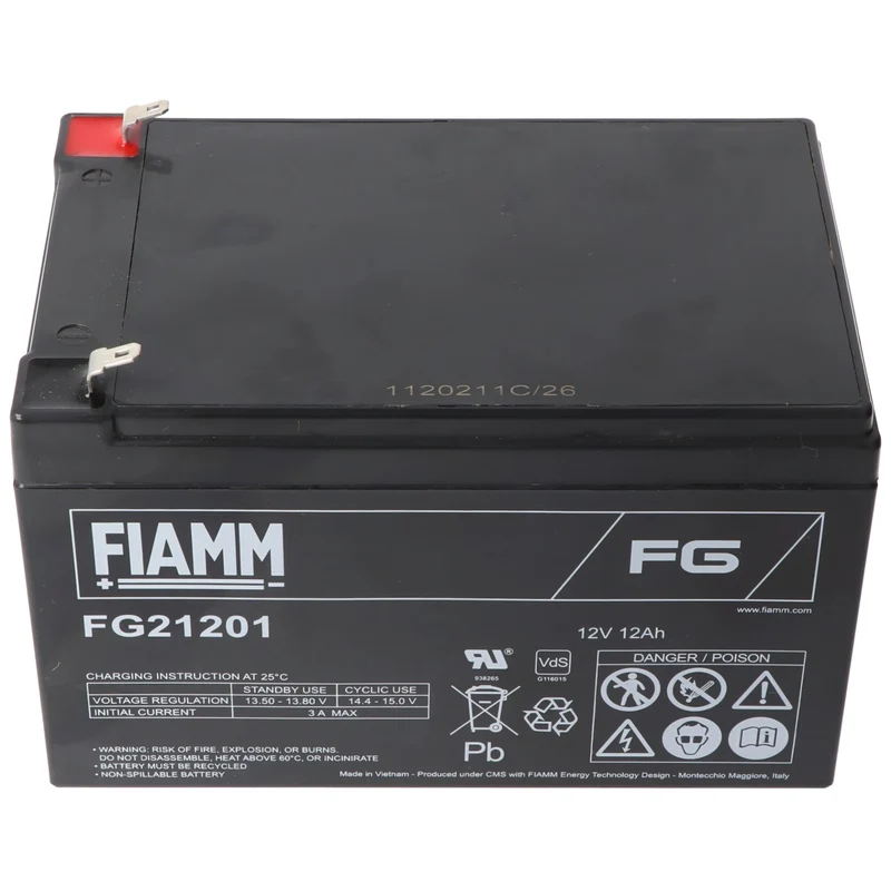 Fiamm FG21201 12V 12Ah Bleiakku AGM Blei Gel Akku