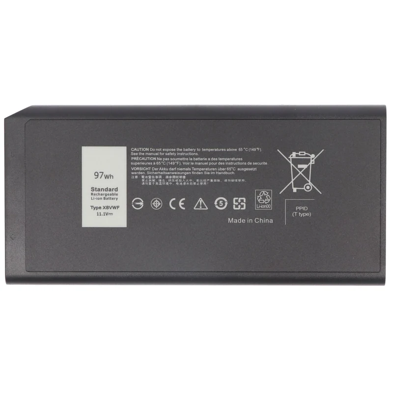 AccuCell Akku passend für Dell Latitude 5404, 7404, Li-ion, 11,1V, 8740mAh, 97Wh
