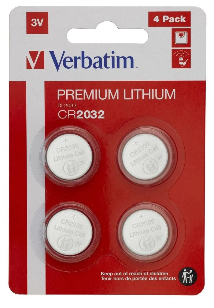 Verbatim CR2032 3V AirTag Batterie (4er pack)