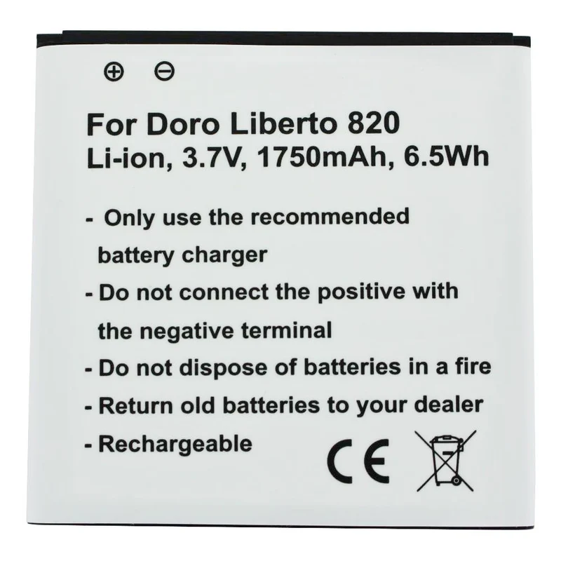 AccuCell Akku passend für den Doro Liberto 820 Akku DBJ-1900A