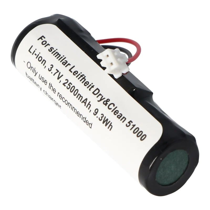 AccuCell Akku passend für Leifheit Dry&Clean 51000, Li-Ion, 3,7V, 2500mAh, 9,3Wh