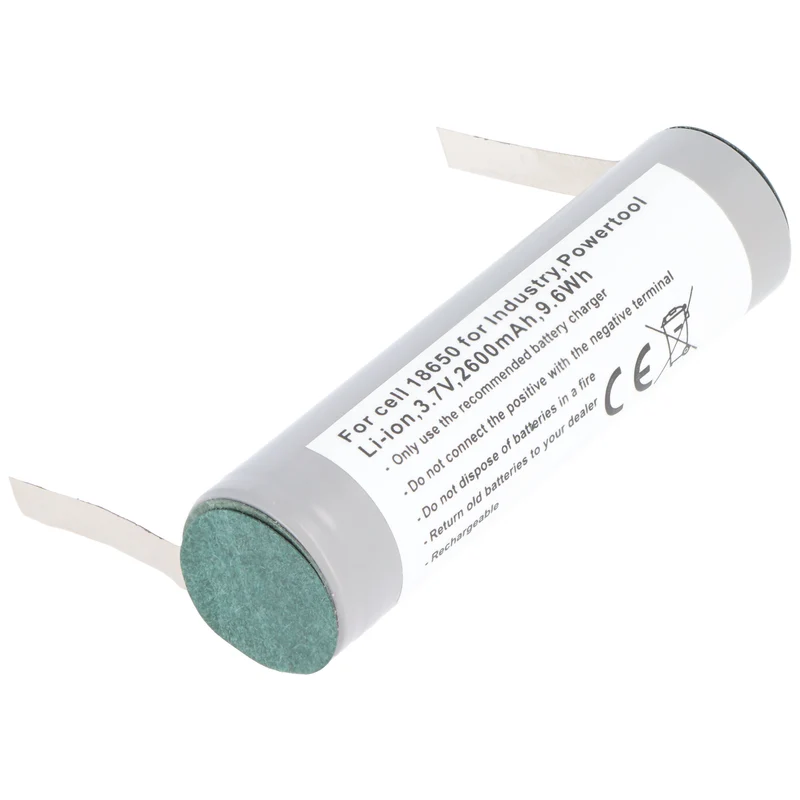 AccuCell Nachbauakku passend für den Bosch Ciso Akku 3.6 bis 3,7 Volt Kapazität max. 2600mAh mit Lötfahnen zum Selbsteinbau