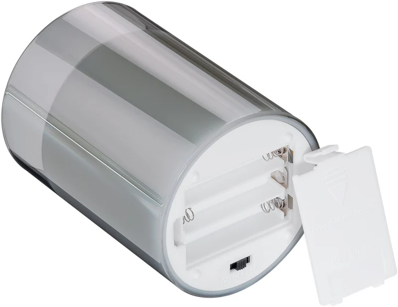 Goobay LED-Echtwachs-Kerze im Glas, 7,5 x 12,5 cm - wunderschöne und sichere Lichtlösung für viele Bereiche wie Haus und Loggia, Büros oder Schulen